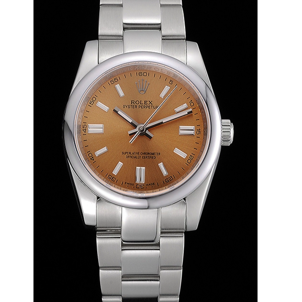 Aaa replica watch Steel Case Stainless Steel 622639 Rolex Bracelet Oyster DateJust Perpetual Stainless Dial Champagne 0804